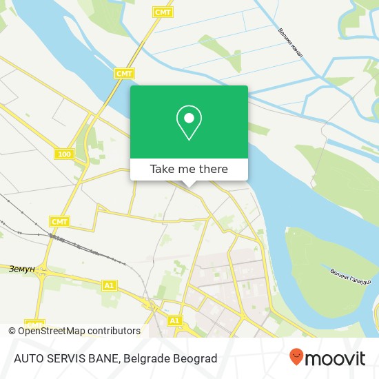 AUTO SERVIS BANE map