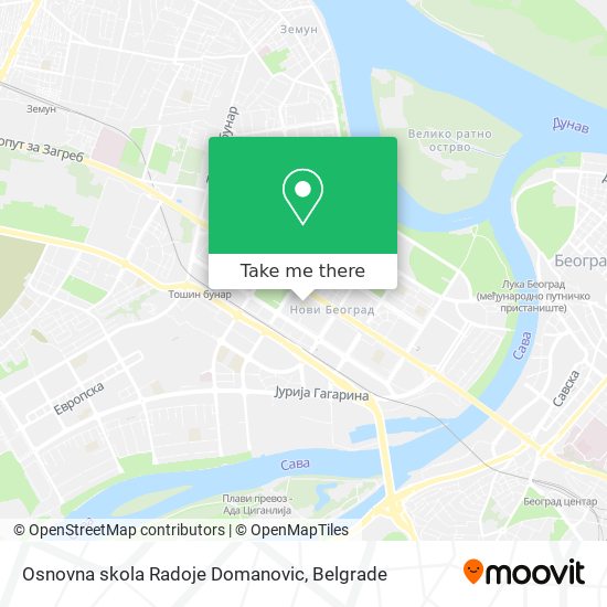 Osnovna skola Radoje Domanovic map