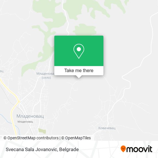 Svecana Sala Jovanovic map