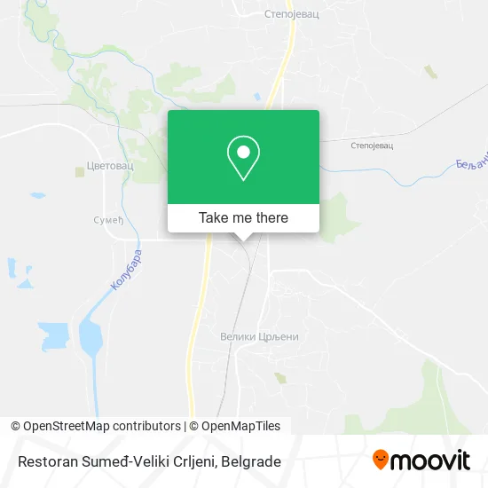 Restoran Sumeđ-Veliki Crljeni map