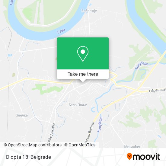 Diopta 18 map