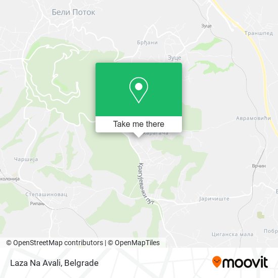 Laza Na Avali map