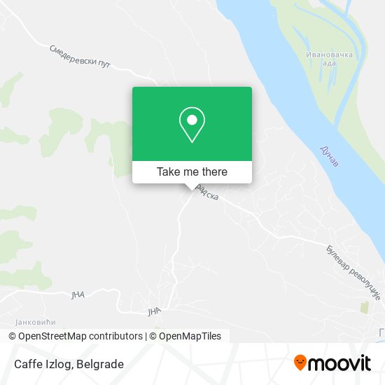 Caffe Izlog map