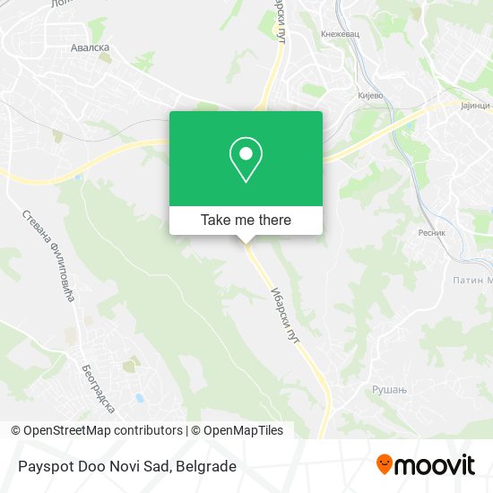 Payspot Doo Novi Sad map