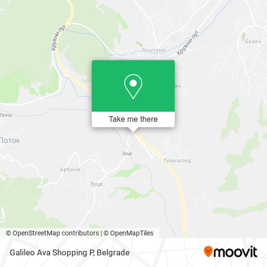 Galileo Ava Shopping P map