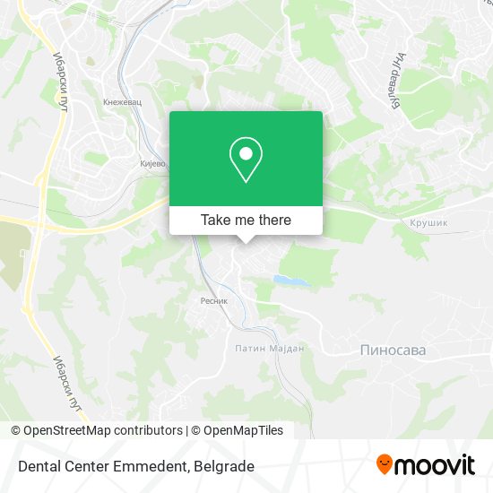 Dental Center Emmedent map