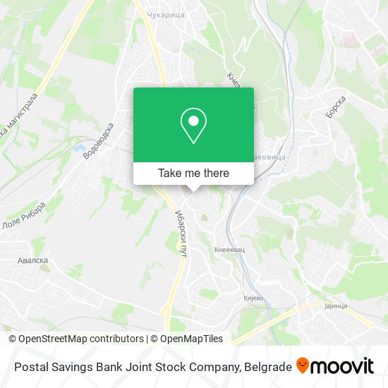 Postal Savings Bank Joint Stock Company map