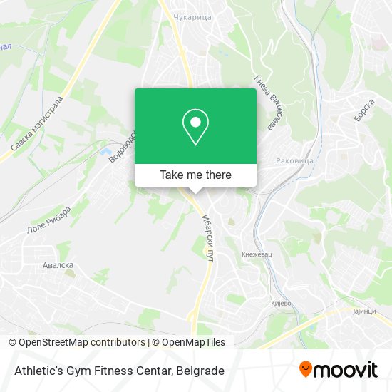 Athletic's Gym Fitness Centar map