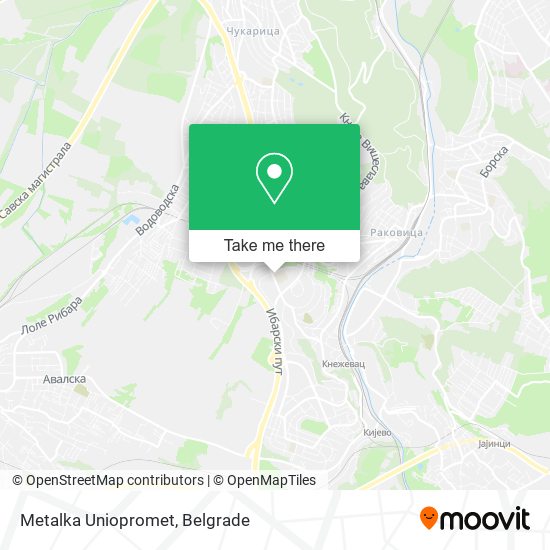 Metalka Uniopromet map