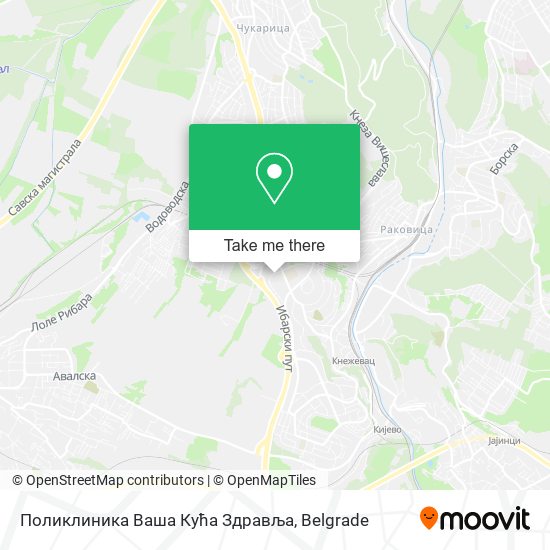 Поликлиника Ваша Кућа Здравља map