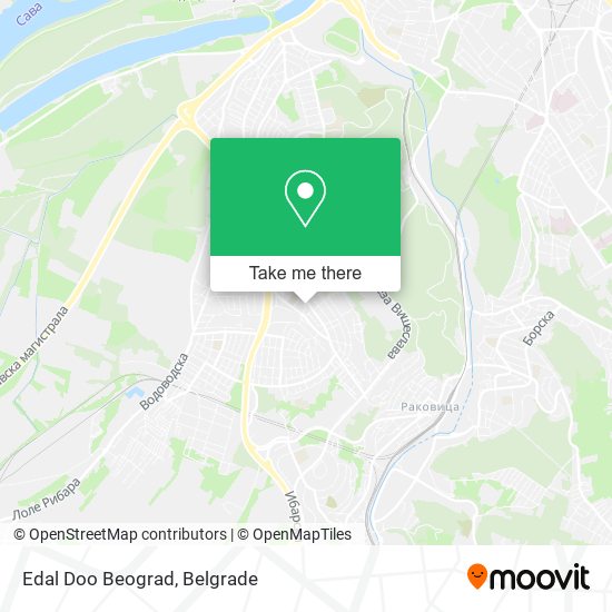 Edal Doo Beograd map