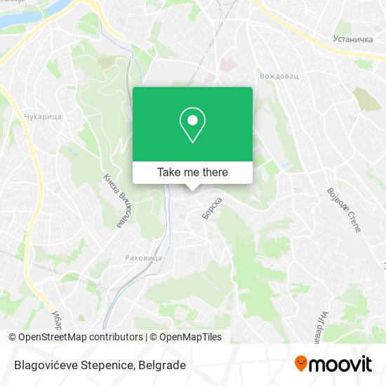 Blagovićeve Stepenice map