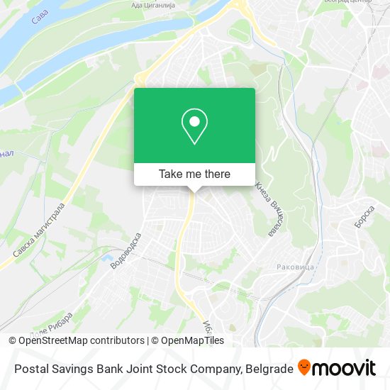 Postal Savings Bank Joint Stock Company map