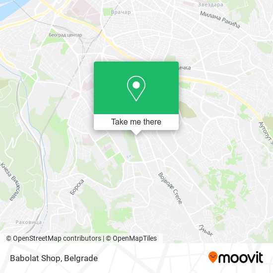 Babolat Shop map