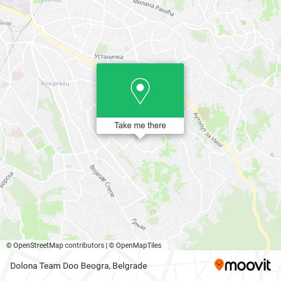 Dolona Team Doo Beogra map