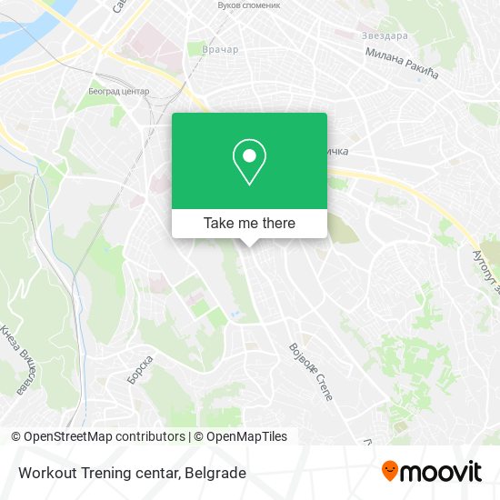 Workout Trening centar map