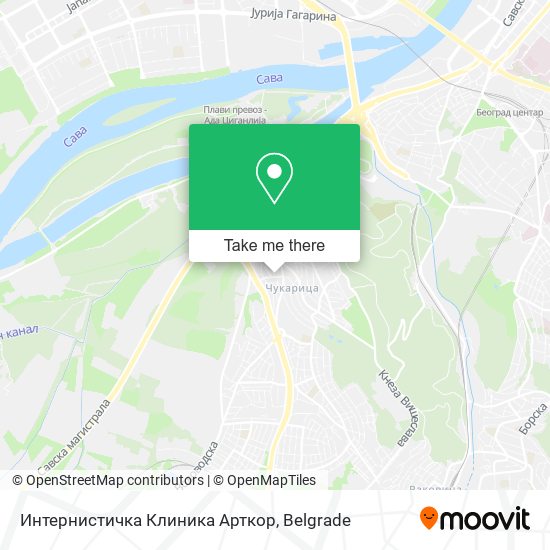 Интернистичка Клиника Арткор map