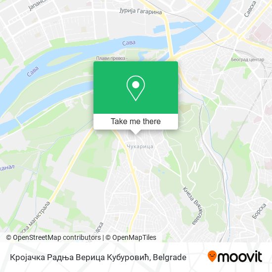 Кројачка Радња Верица Кубуровић map