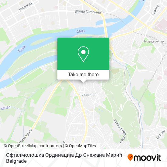 Офталмолошка Ординација Др Снежана Марић map