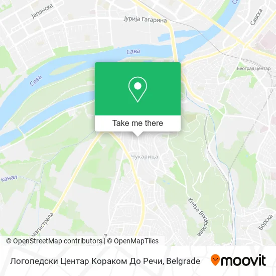 Логопедски Центар Кораком До Речи map