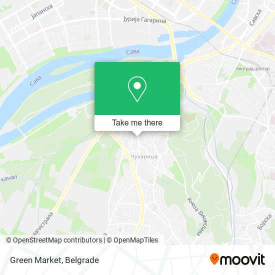 Green Market map