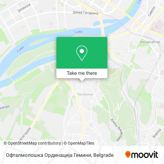 Офталмолошка Ординација Гемини map