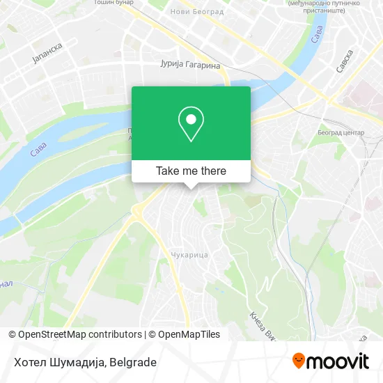 Хотел Шумадија map