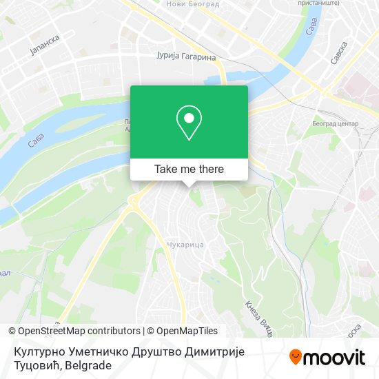 Културно Уметничко Друштво Димитрије Туцовић map