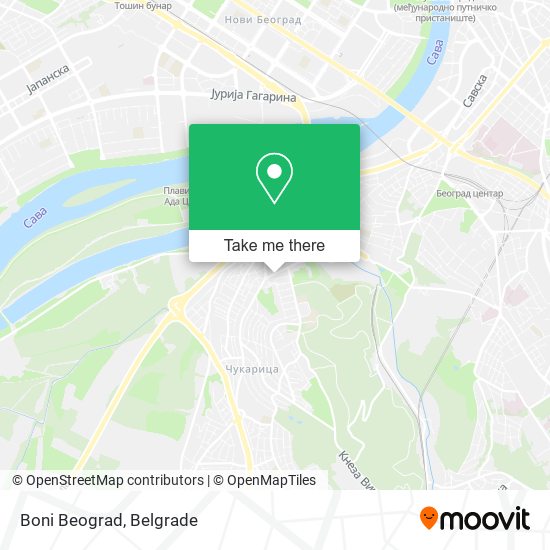 Boni Beograd map