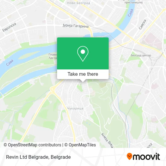 Revin Ltd Belgrade map
