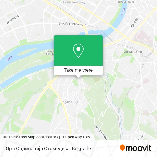 Орл Ординација Отомедика map