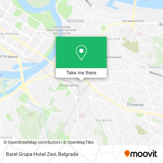 Barel Grupa Hotel Zavi map