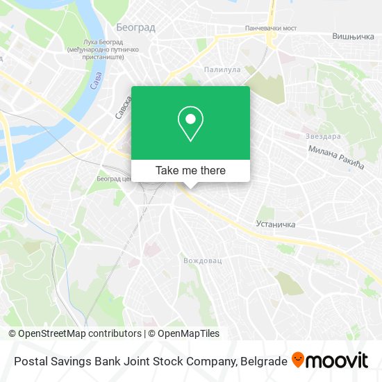 Postal Savings Bank Joint Stock Company map