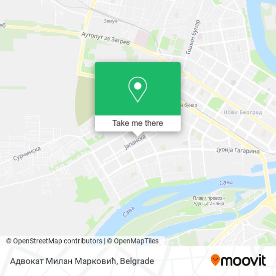 Адвокат Милан Марковић map