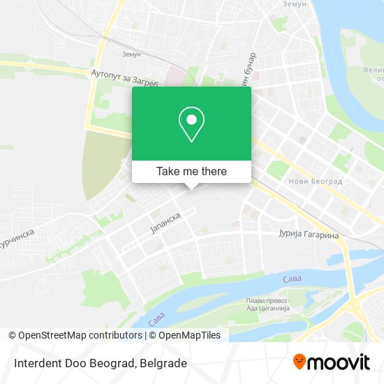 Interdent Doo Beograd map