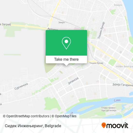 Сидек Инжењеринг map