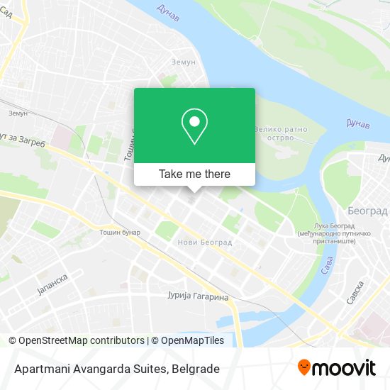 Apartmani Avangarda Suites map