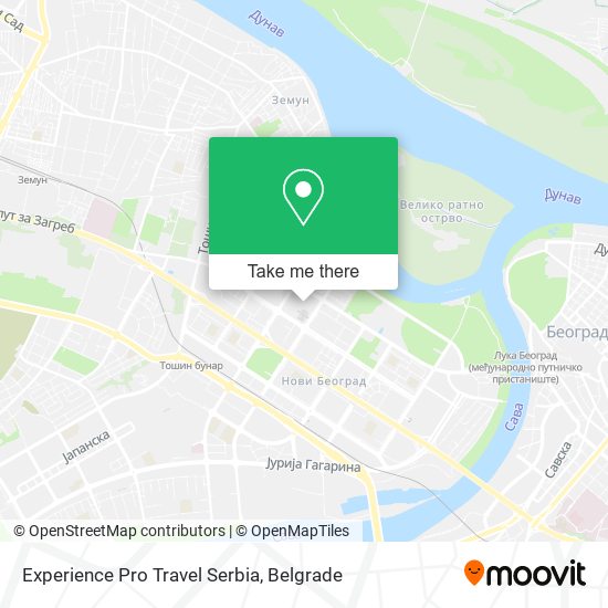 Experience Pro Travel Serbia map