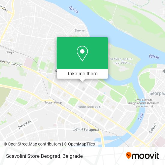 Scavolini Store Beograd map