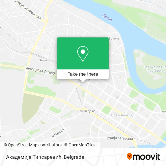 Академија Типсаревић map