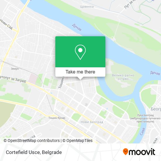 Cortefield Usce map