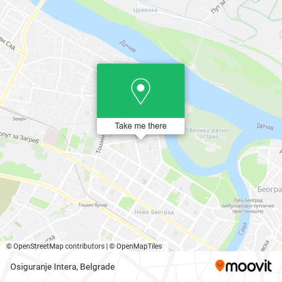 Osiguranje Intera map