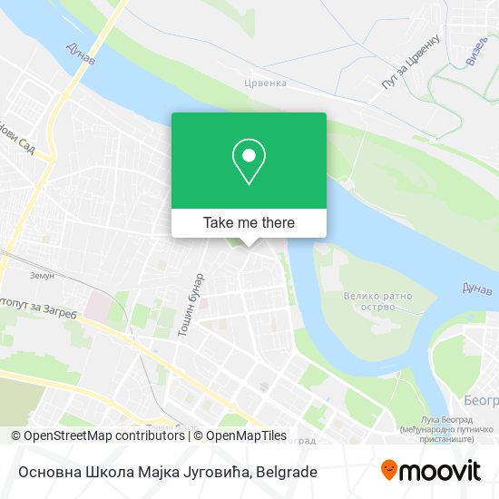 Основна Школа Мајка Југовића map