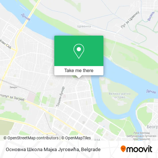 Основна Школа Мајка Југовића map