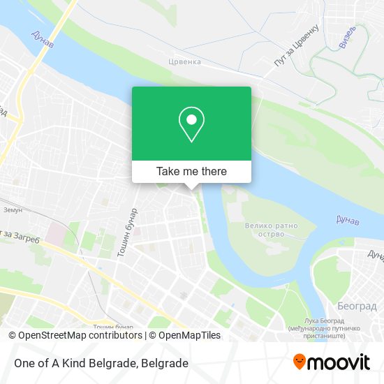 One of A Kind Belgrade map