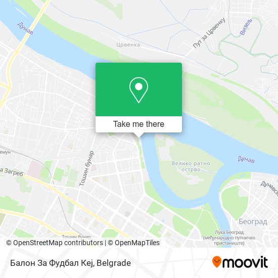 Балон За Фудбал Кеј map