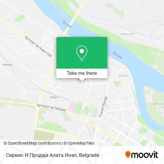 Сервис И Продаја Алата Инап map