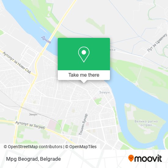 Mpg Beograd map