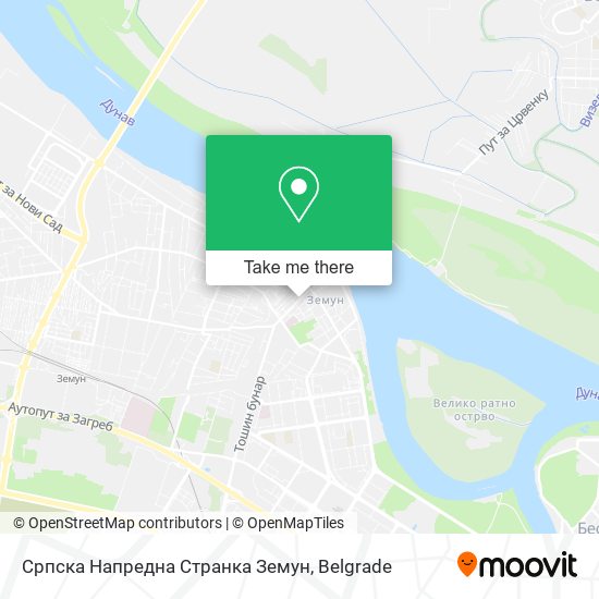 Српска Напредна Странка Земун map