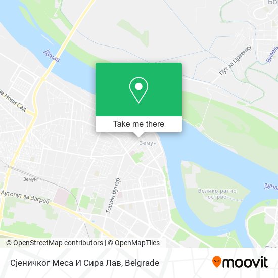 Сјеничког Меса И Сира Лав map